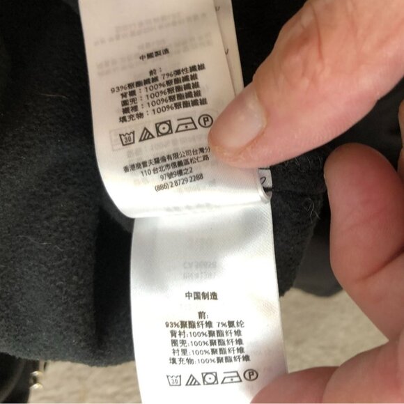 Lauren Ralph Lauren Womens Jacket Medium Quilted Bib Hooded Softshell Black - Picture 11 of 16